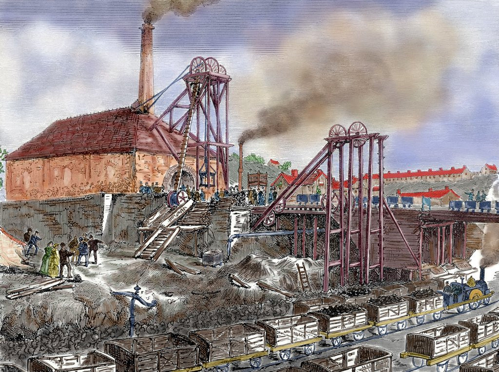 Detail of Industrial Revolution. England. Mining by Anonymous