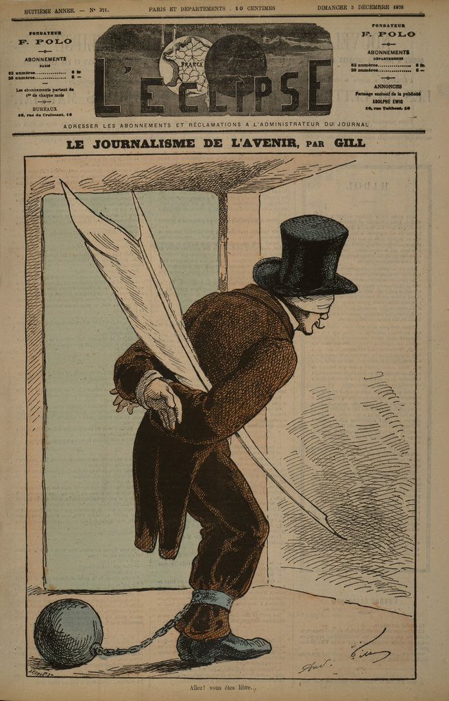 Detail of Blindfolded Journalism by Anonymous