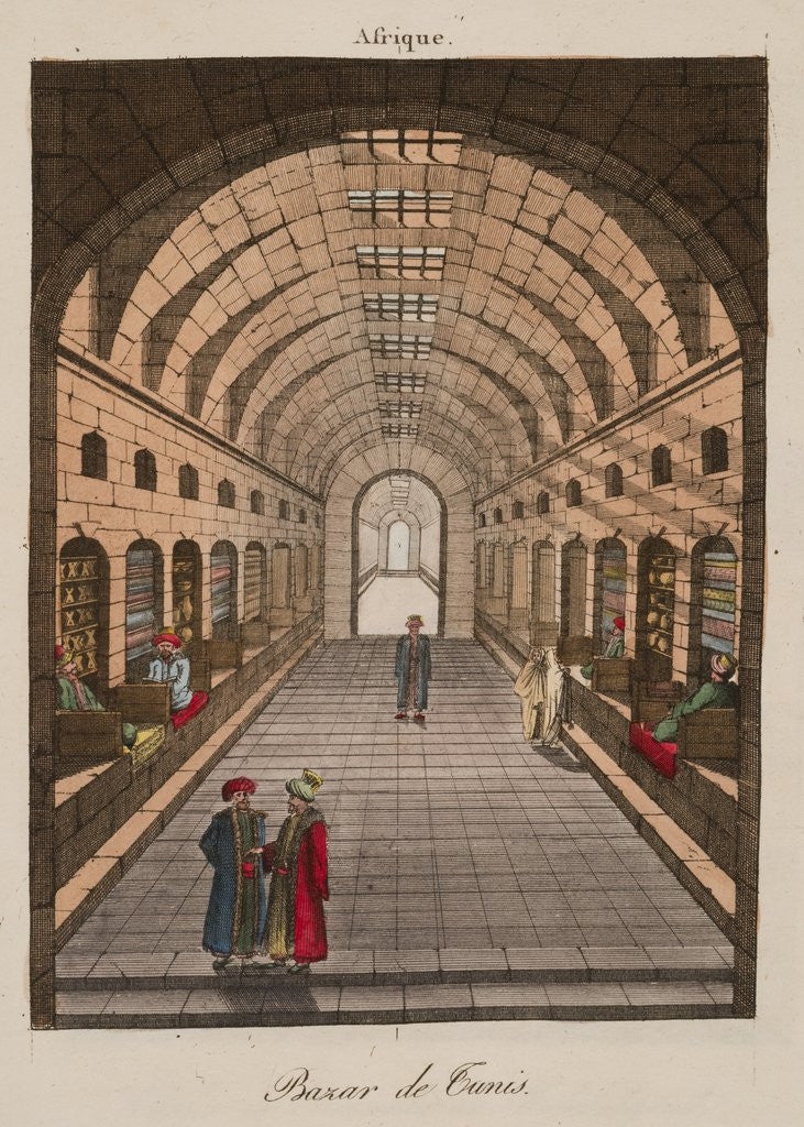 Detail of Tunisian Marketplace by Anonymous