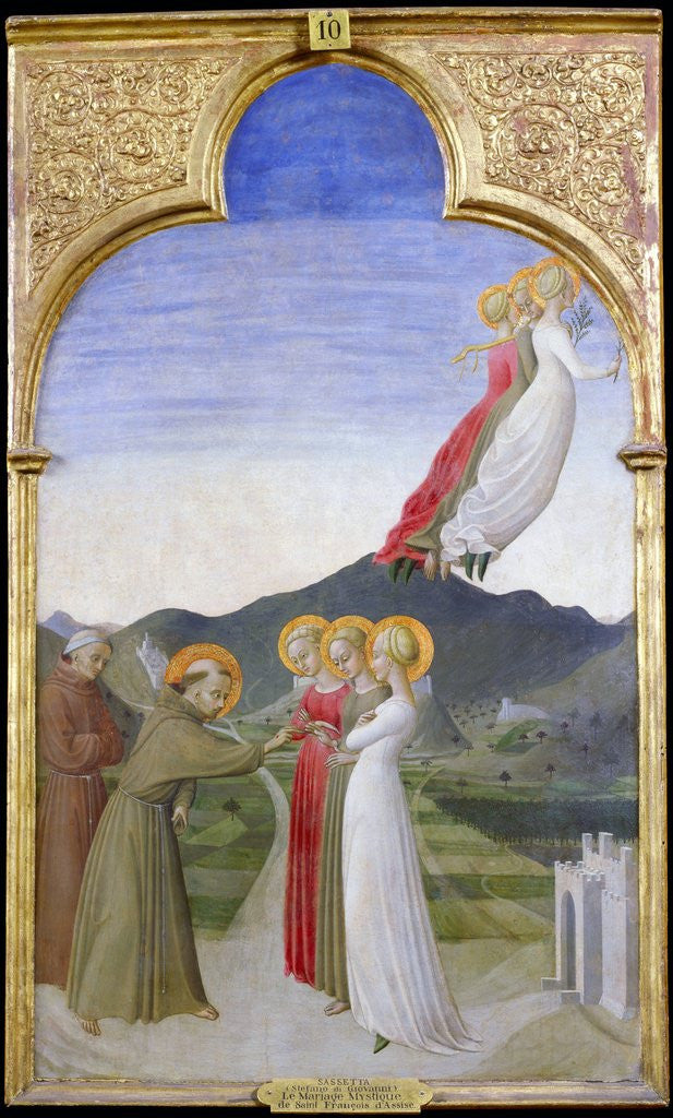 Detail of The Mystic Marriage of St. Francis of Assisi by Sassetta