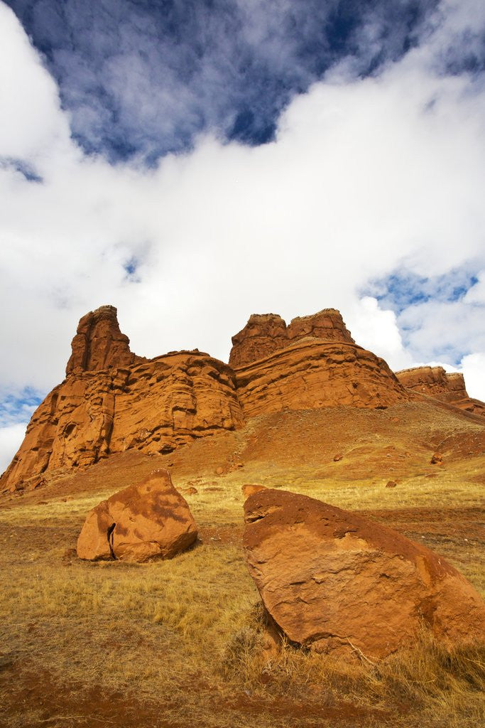 Detail of Red Rock Cliffs by Anonymous