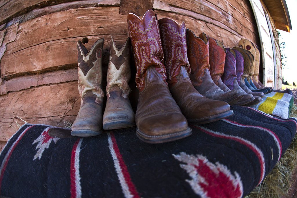 Detail of Boots and Blankets by Corbis