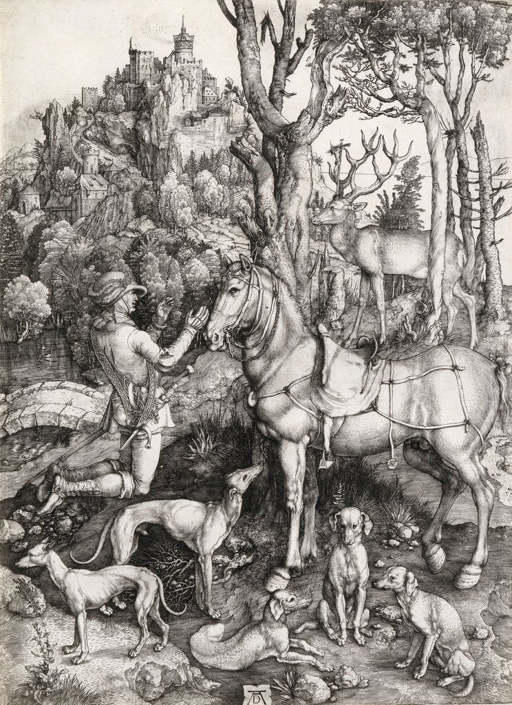 Detail of St. Eustace by Albrecht Dürer