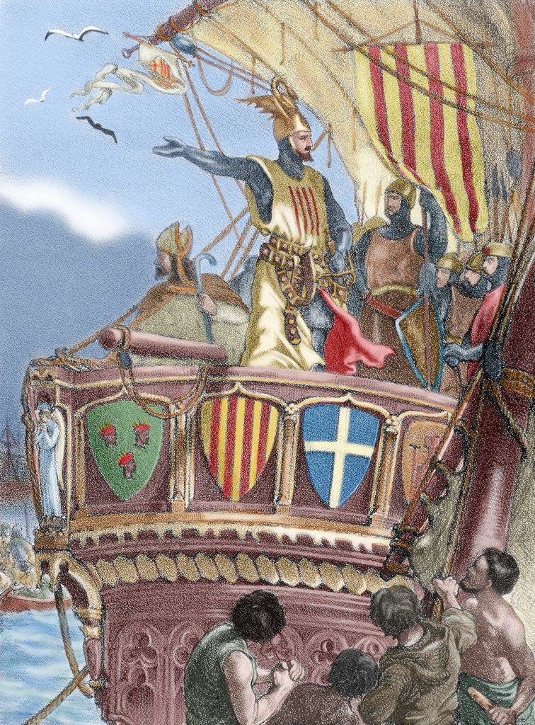 Detail of James I The Conqueror (1208-1276). Expedition to Majorca by Anonymous