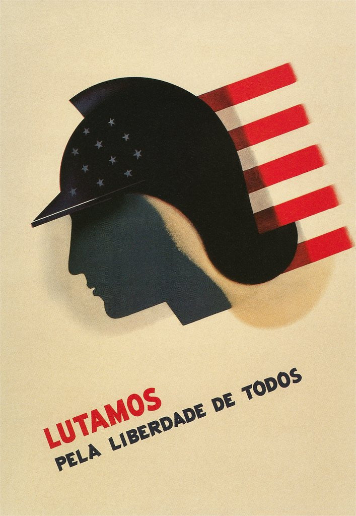 Detail of Portuguese Language Propaganda Poster by Anonymous