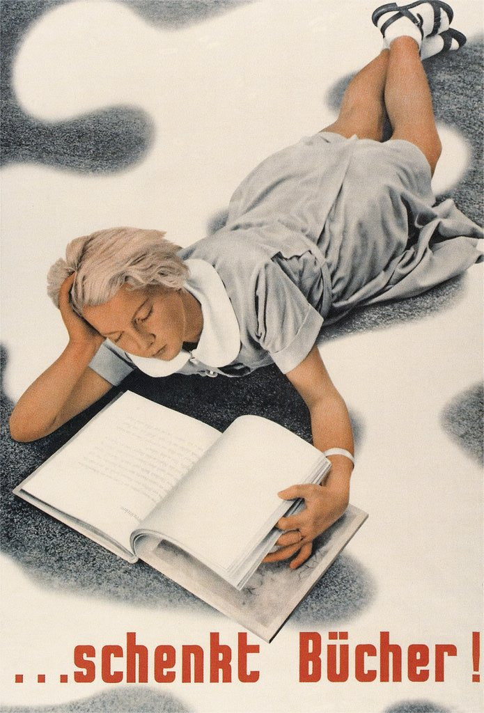 Detail of Give Books, German Poster by Anonymous
