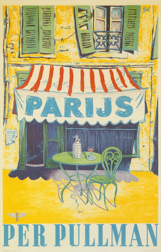 Detail of Parisian Outdoor Cafe, Per Pullman by Corbis