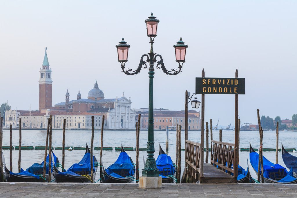 Detail of Gondolas, Venice, Italy by Corbis