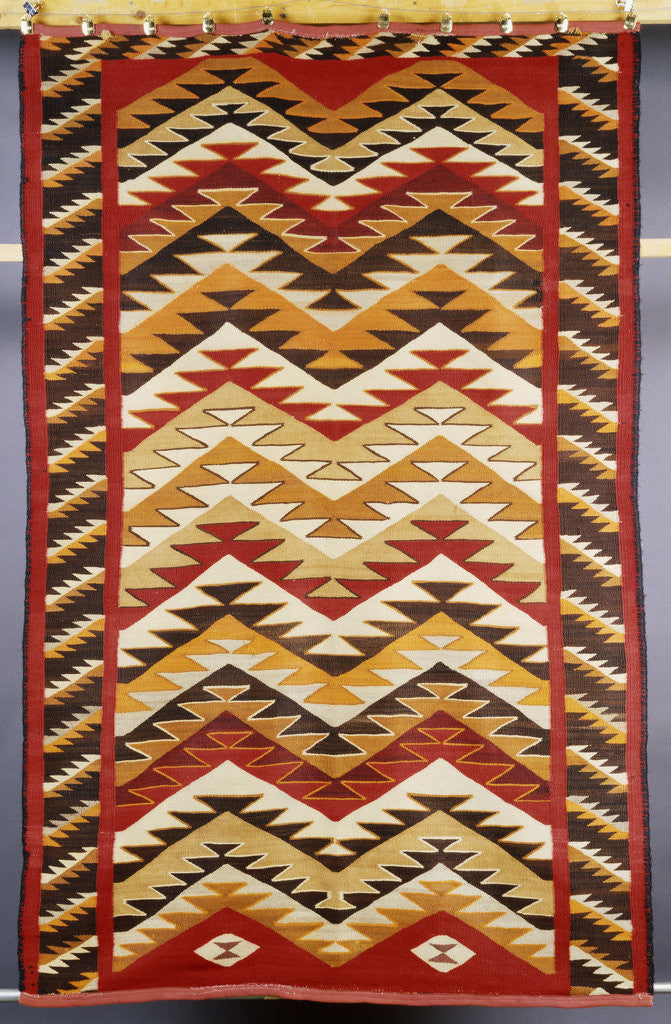 Detail of A Navajo transitional rug by Anonymous