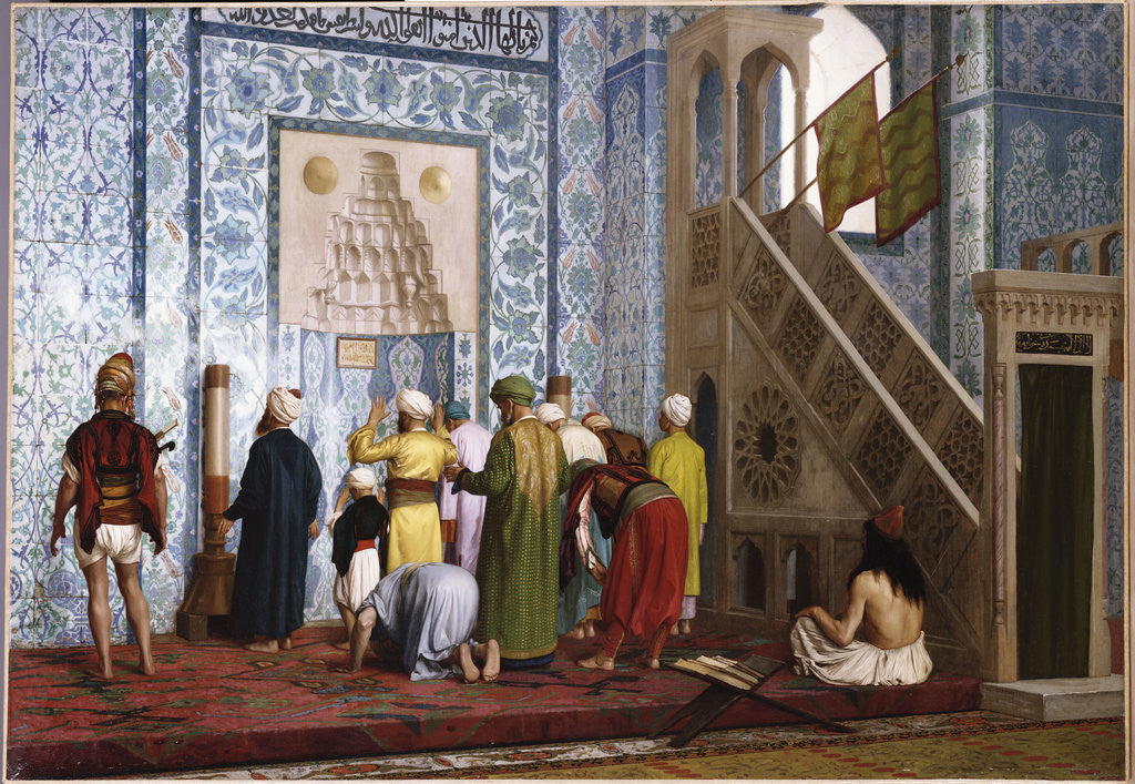 Detail of The Blue Mosque by Jean-Leon Gerome