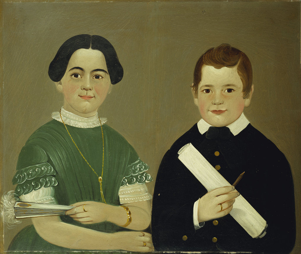 Detail of Two children of Captain Christopher and Mrs. Ruth Andrews by William Matthew Prior