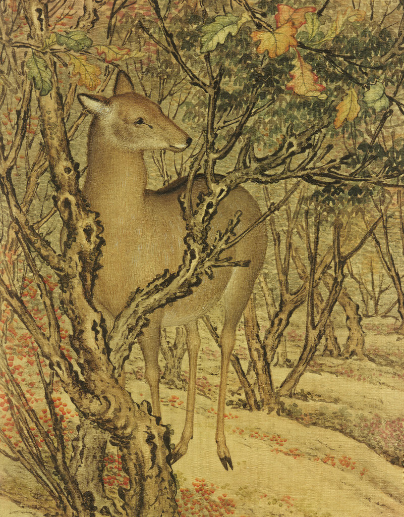 Detail of A detail from Autumn Cries on the Artemesia Plain by Lang Shining