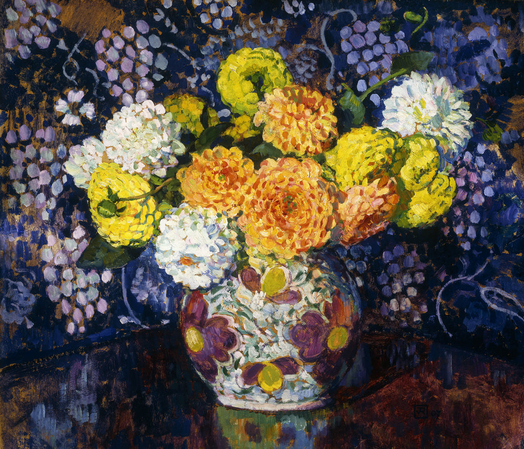 Detail of Vase of Flowers by Theo van Rysselberge