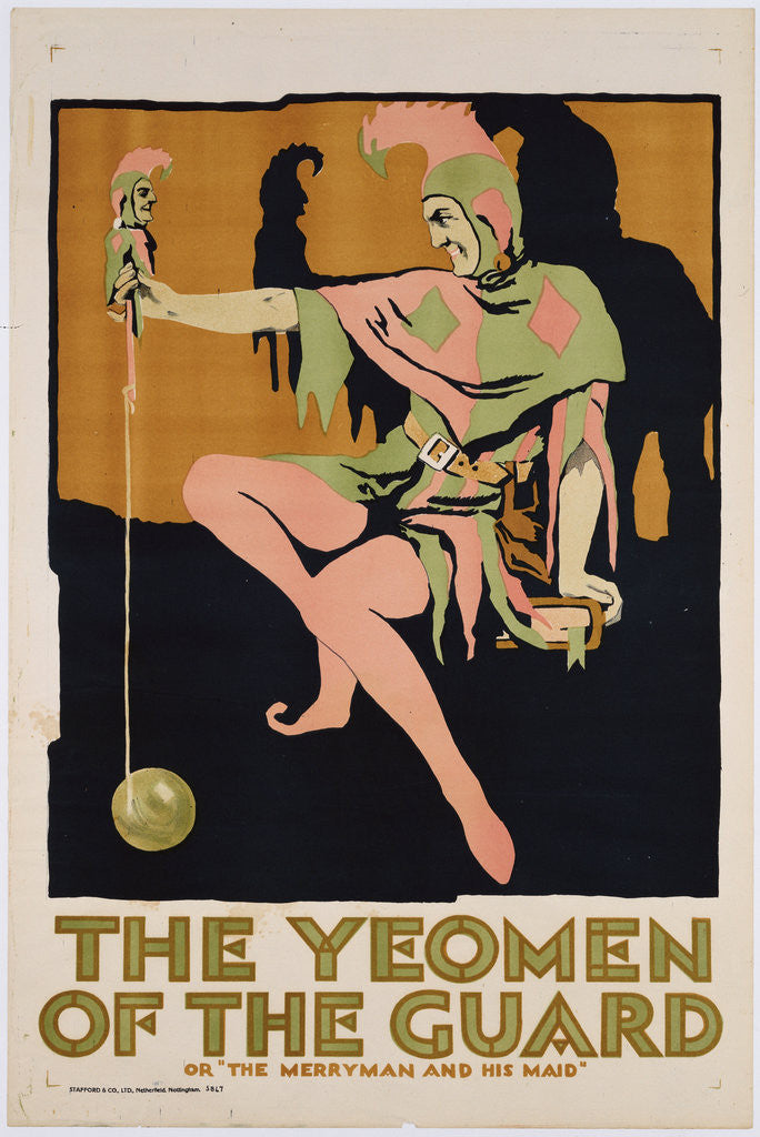 Detail of The Yeomen of the Guard poster by Anonymous