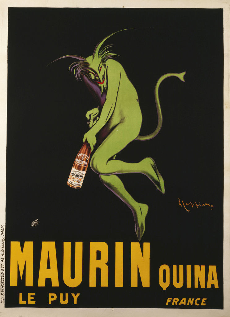 Detail of Maurin Quina poster by Leonetto Cappiello