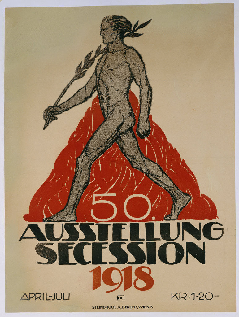 Detail of Ausstellung Secession 1918 poster by Anonymous