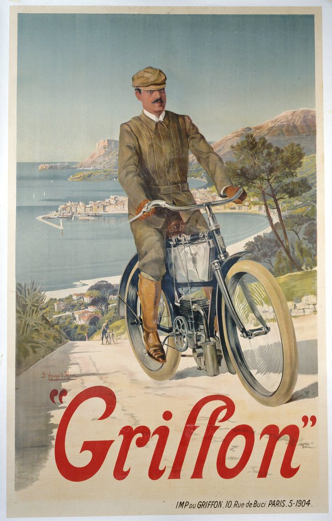 Detail of Griffon poster by Frederic Hugo d'Alesi