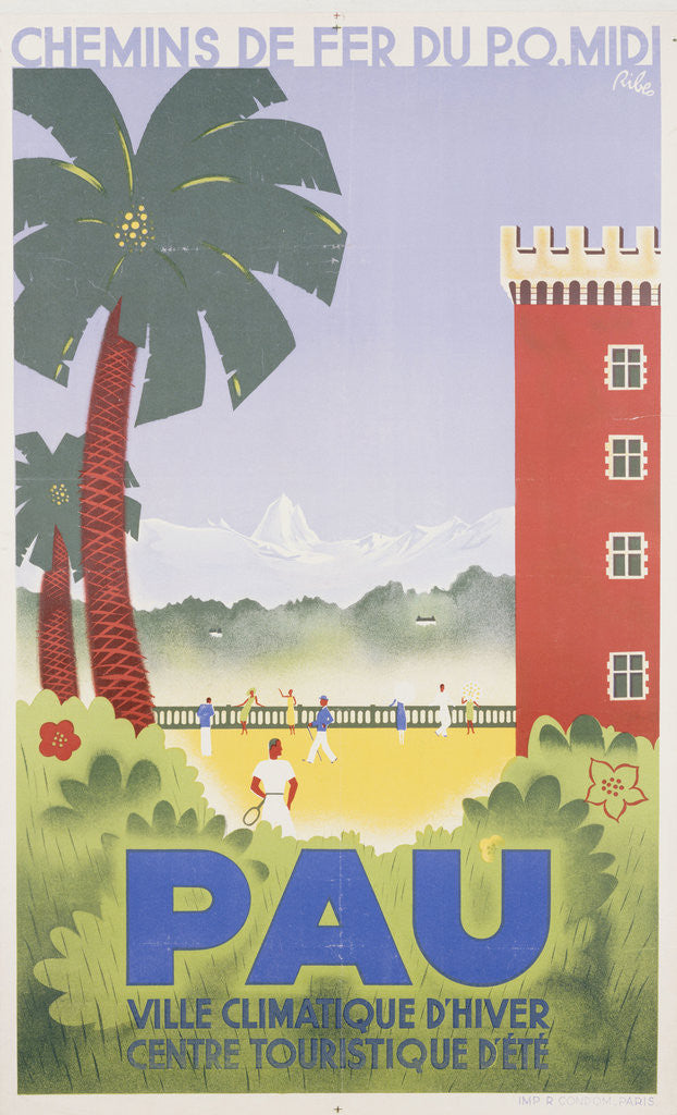 Detail of Pau poster by Riblo