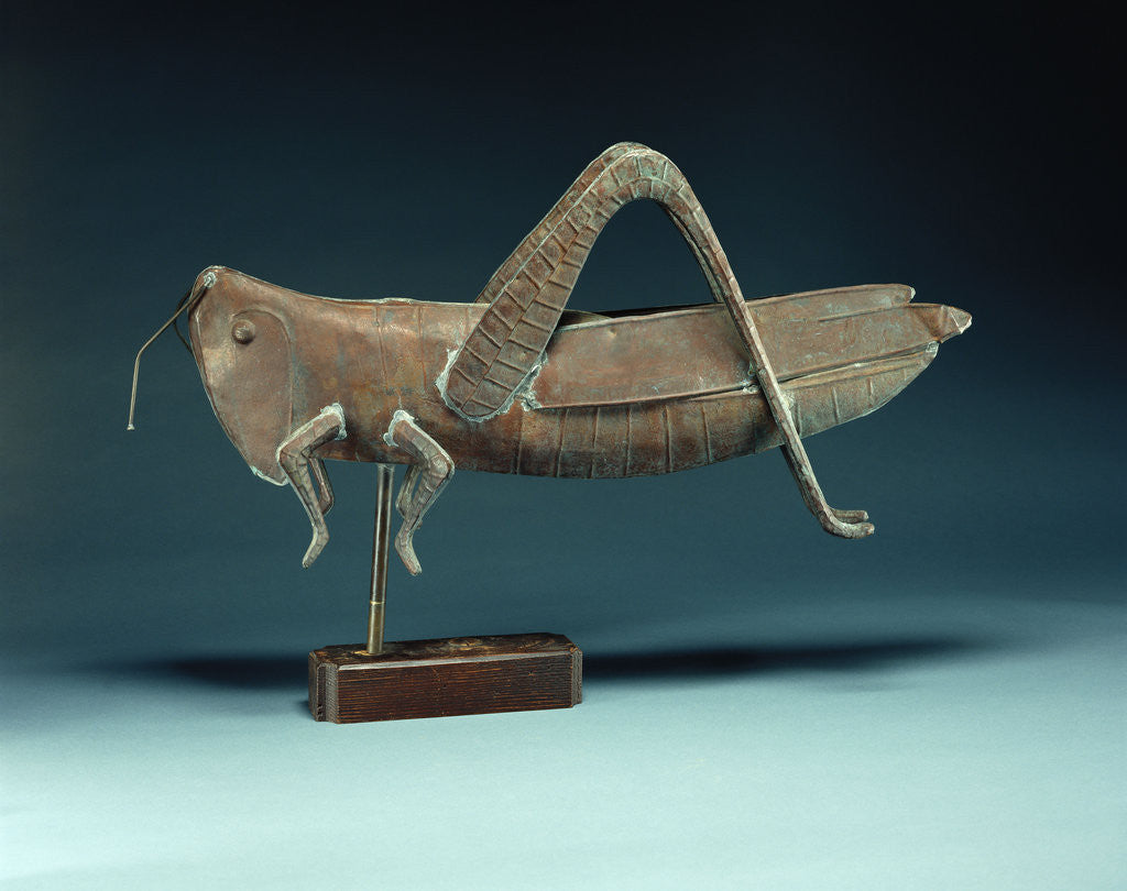 Detail of A grasshopper weathervane by Corbis