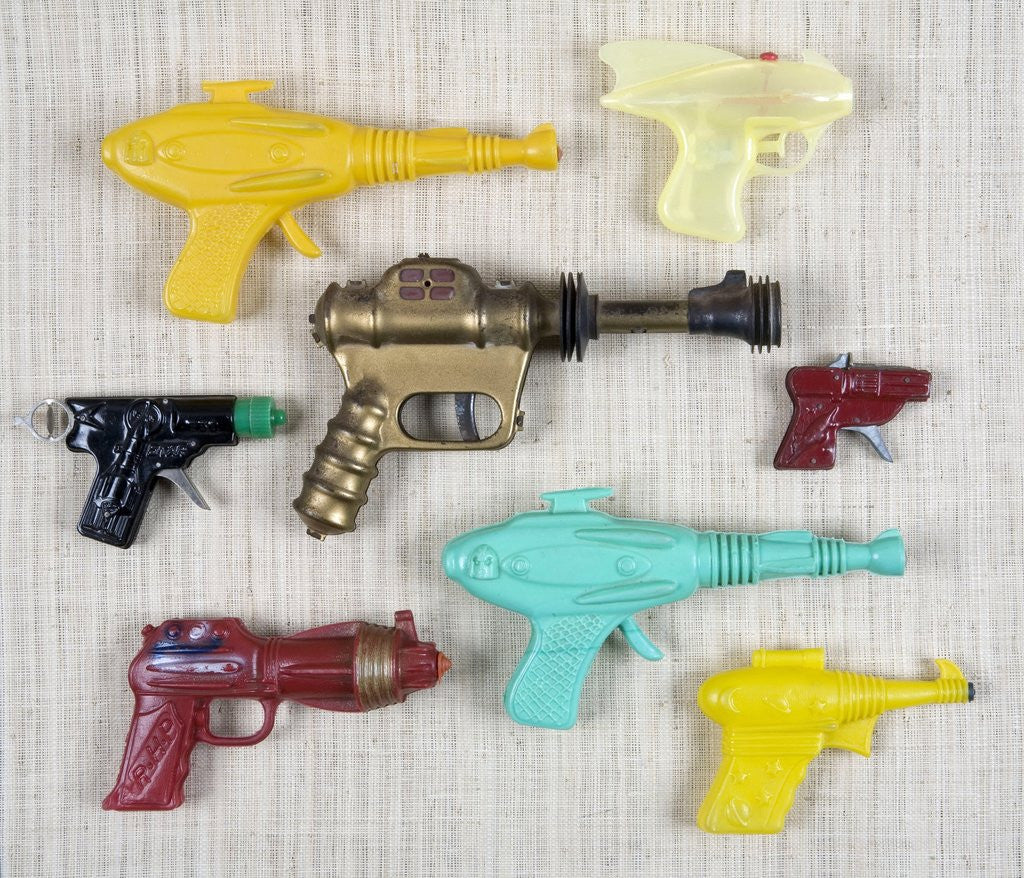 Detail of A collection of toy ray-guns by Corbis