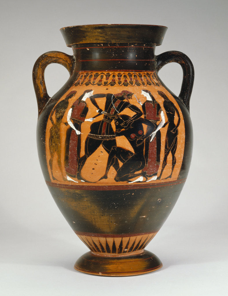 Detail of An Attic black-figure amphora by Corbis