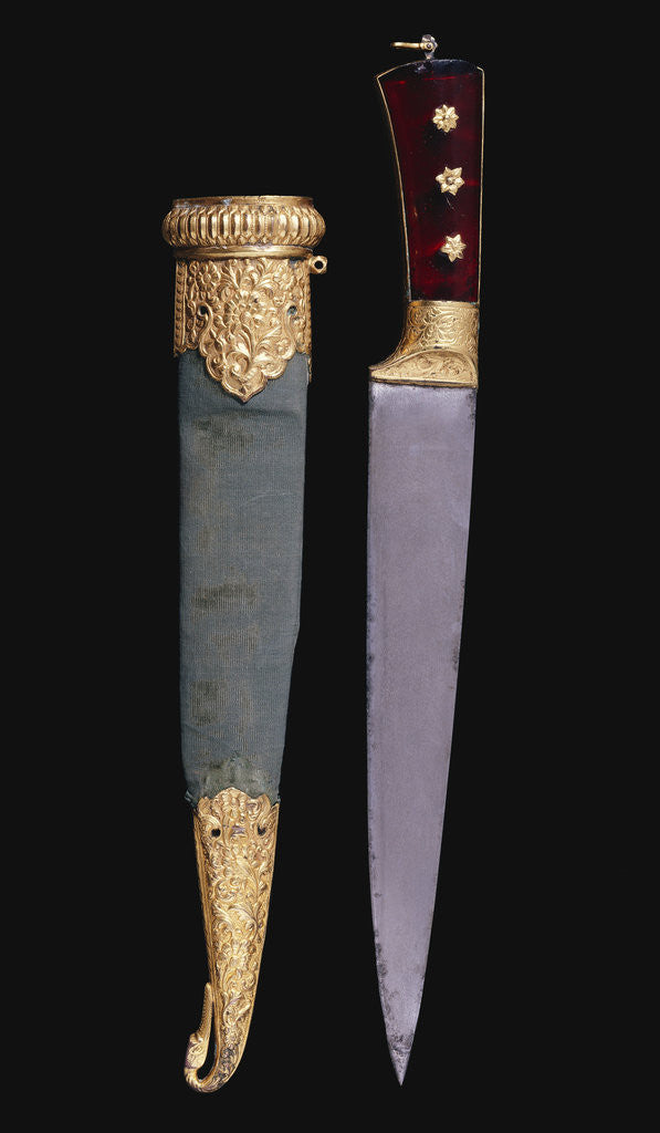 Detail of An Indian dagger (kard) by Corbis