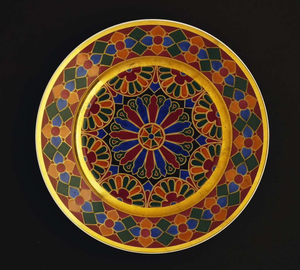 Detail of Nicholas I Imperial porcelain dinner-plate by Anonymous