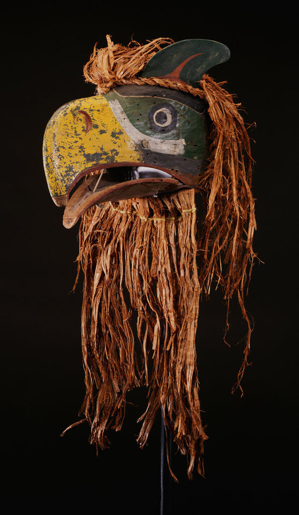Detail of A Kwakiutl Thunderbird Mask of red cedar by Anonymous