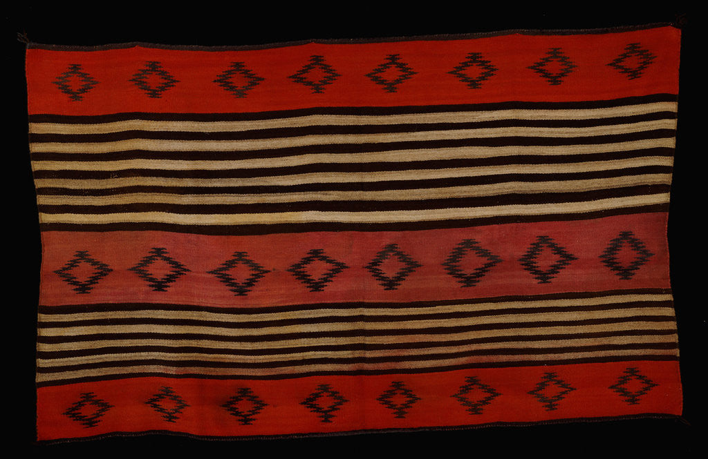 Detail of A transitional Navajo woman's blanket by Corbis