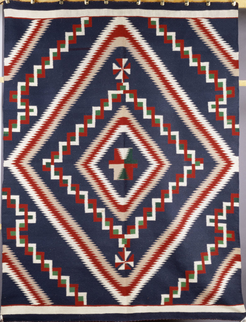 Detail of A Navajo Germantown Blanket by Corbis