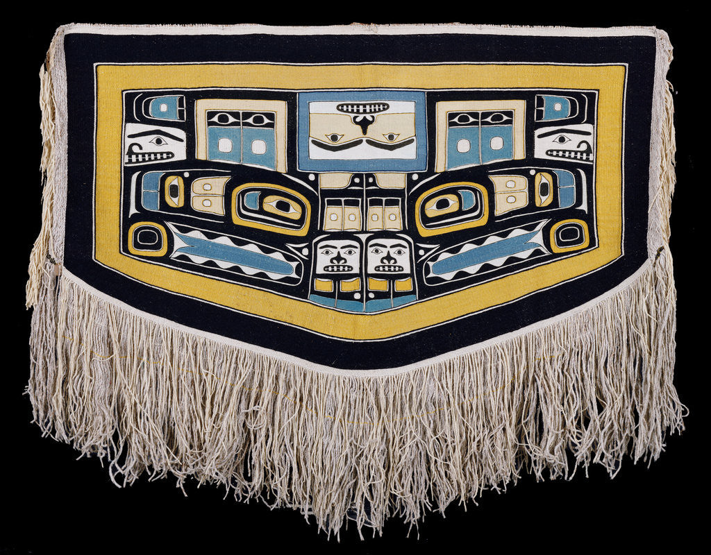 Detail of A Tlingit Chilkat ceremonial dance blanket by Anonymous