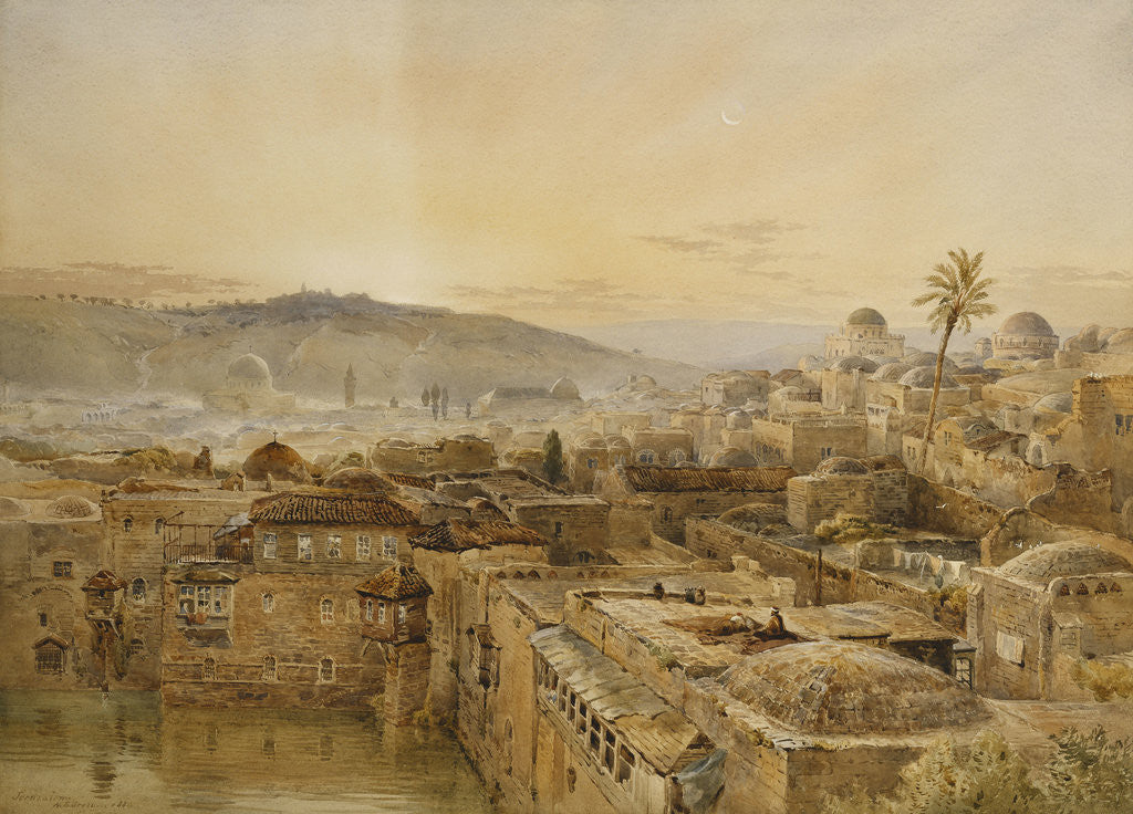 Detail of Jerusalem from Mount Zion by Nathaniel Everett Green