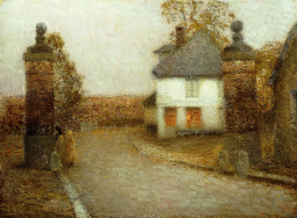 Detail of The Pillars, Gerberoy by Henri Le Sidaner