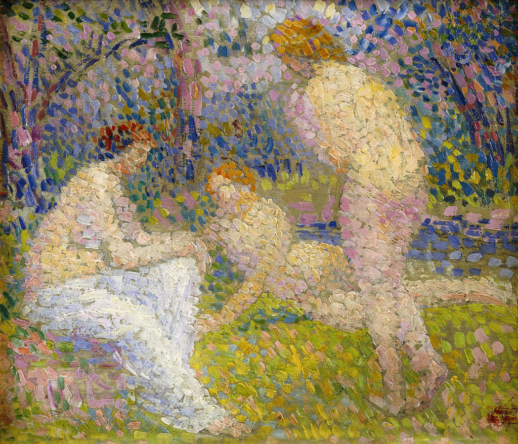 Detail of Bathers by Hippolyte Petitjean