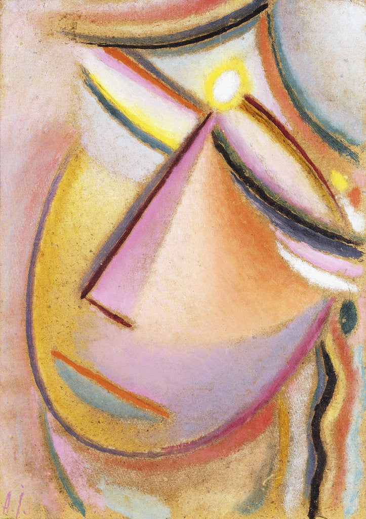 Detail of Heilandsgesicht: Neigender Kopf by Alexej Von Jawlensky