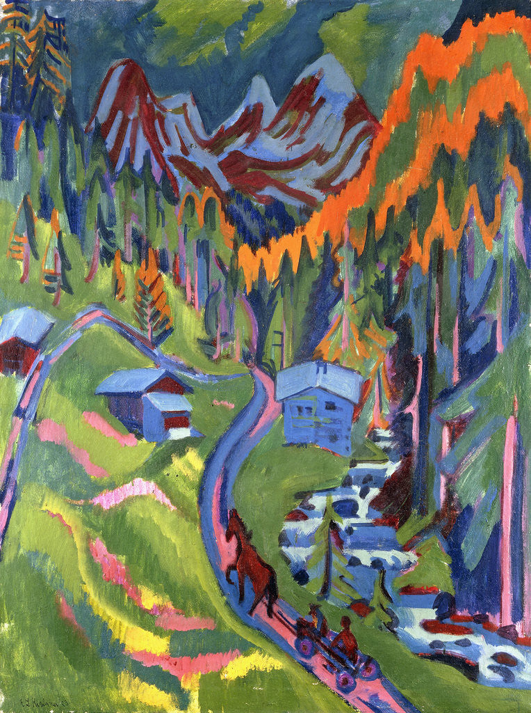 Detail of Sertig Path in Summer by Ernst Ludwig Kirchner