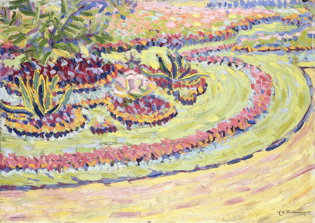 Detail of Flowerbed by Ernst Ludwig Kirchner