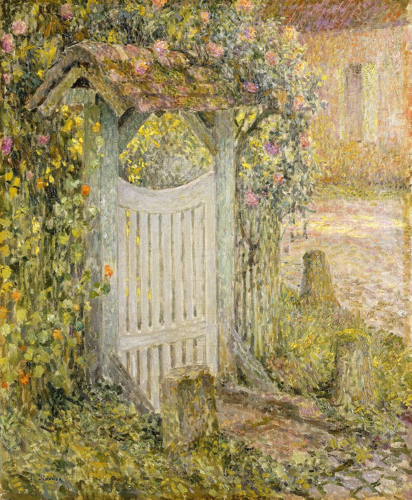 Detail of Le Pothuis, Gerberoy by Henri Le Sidaner