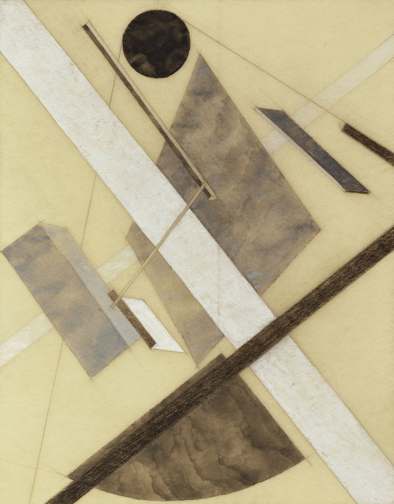 Detail of Proun: Path of Energy and Dynamic Flows by El Lissitzky
