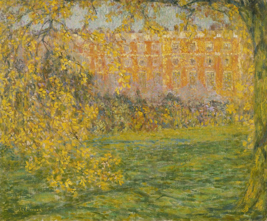 Detail of Autumn, Hampton Court by Henri Le Sidaner
