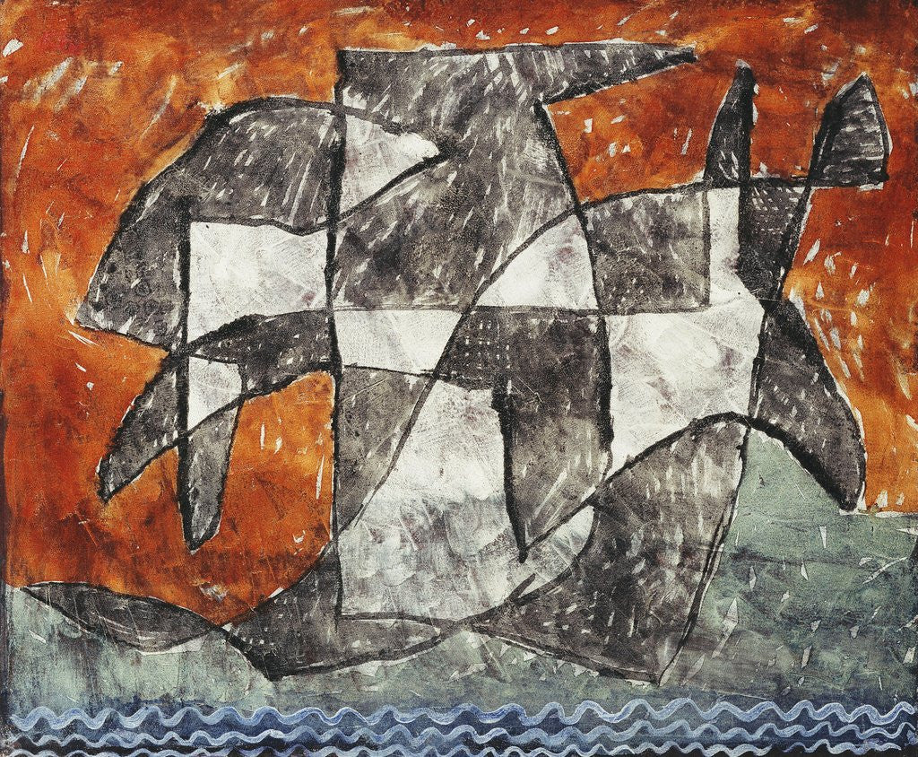 Detail of Lake Ghost by Paul Klee