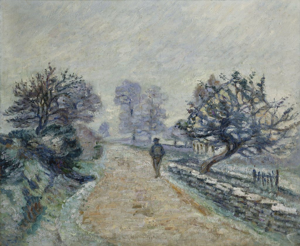 Detail of Crozard Road, Little Fog and Frost by Armand Guillaumin