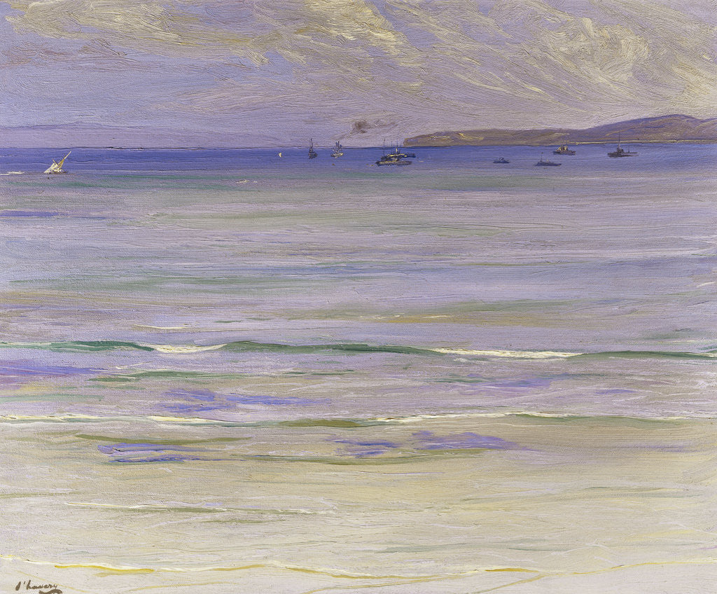 Detail of Tangier Bay by John Lavery