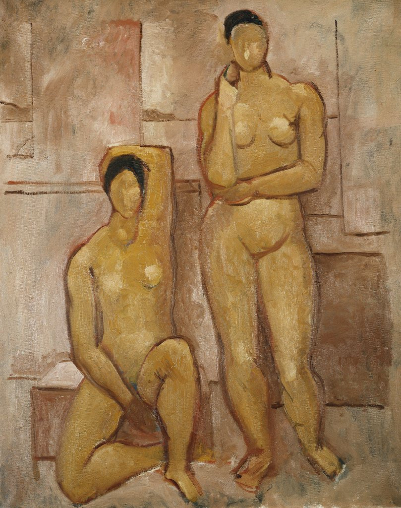Detail of Seated and Standing Nudes by Christopher Wood