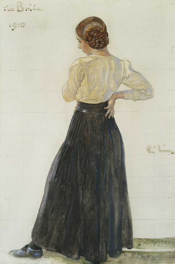 Detail of Brita by Carl Larsson