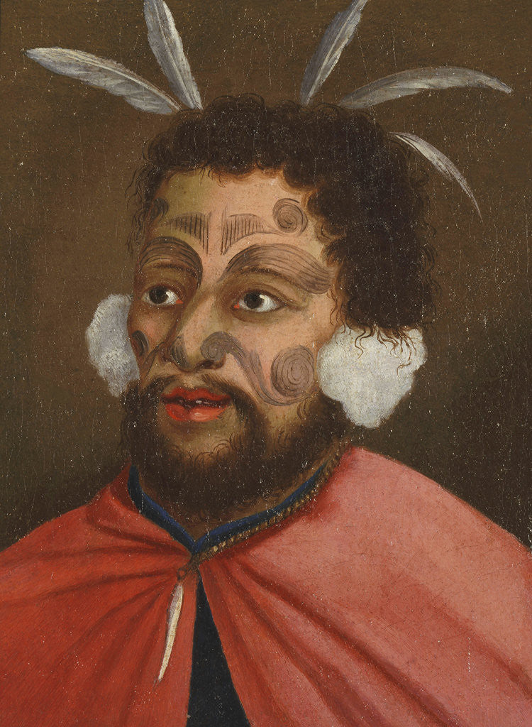 Detail of Man of New Zealand by Anonymous