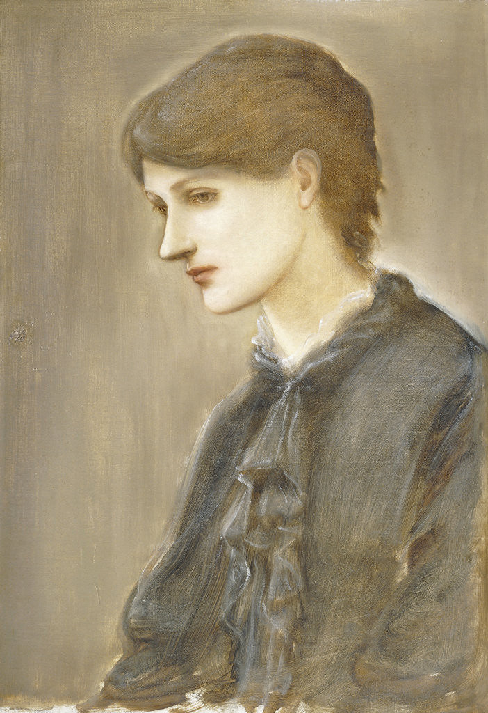 Detail of Portrait of Mrs. William J. Stillman, nee Marie Spartali by Edward Burne-Jones