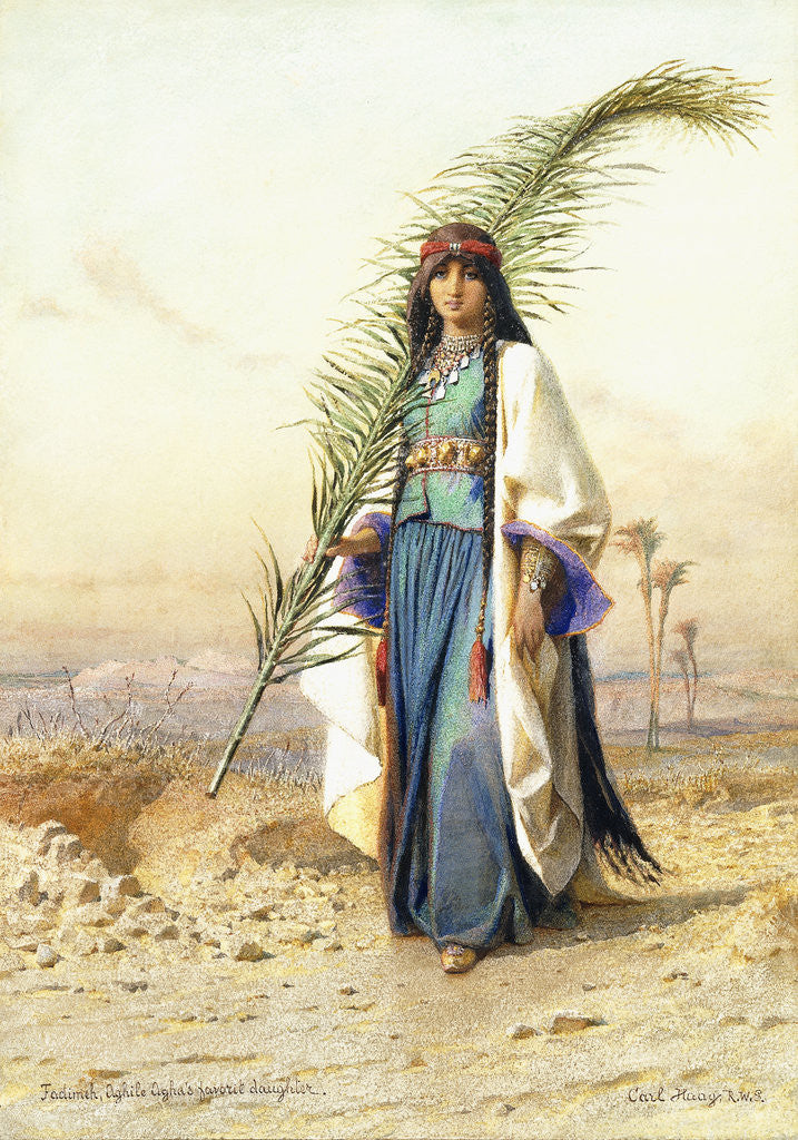 Detail of Fadimeh, The Daughter of Aghile Agha by Carl Haag