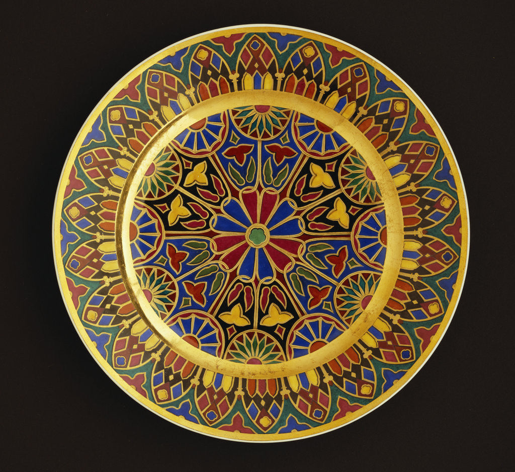 Detail of Nicholas I Imperial porcelain dinner-plate by Anonymous