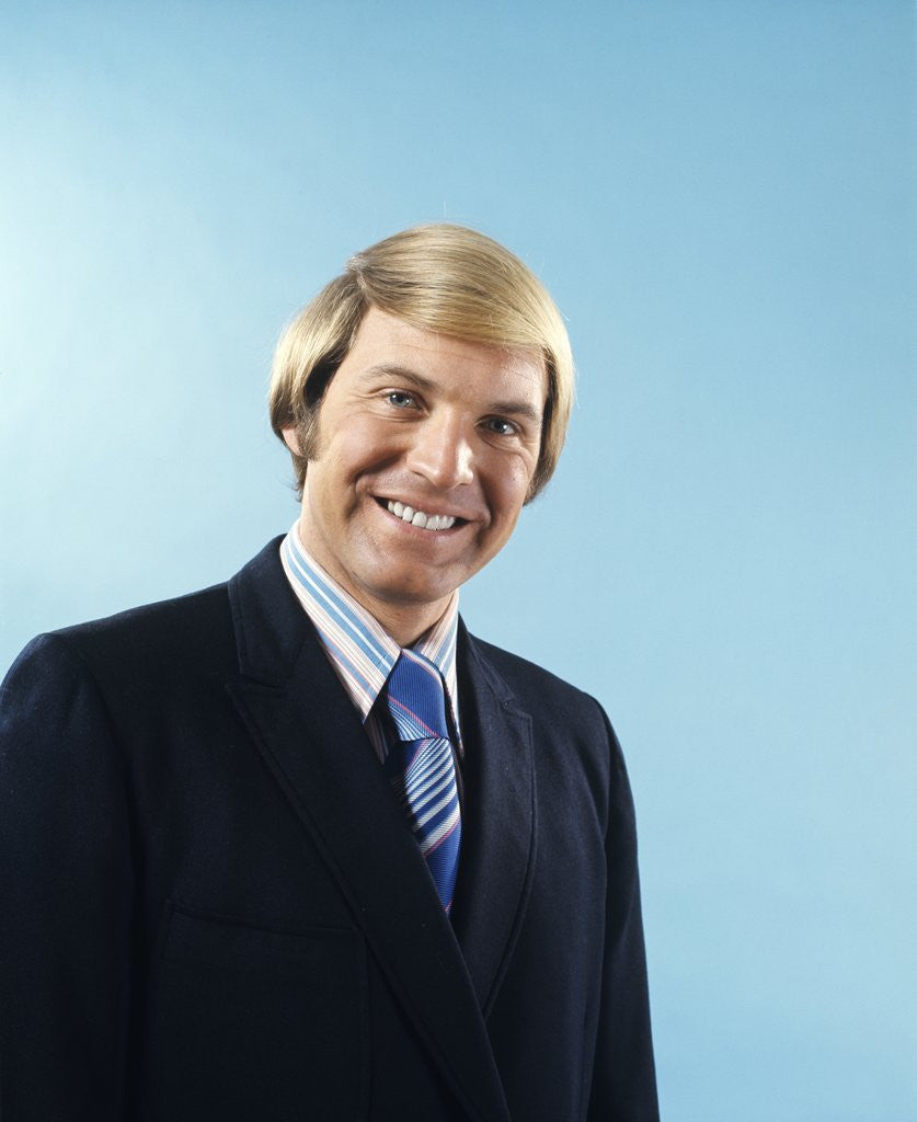 Detail of 1960s 1970s Portrait Smiling Businessman In Suit And Tie With Bond Hair In Comb Over Style by Anonymous